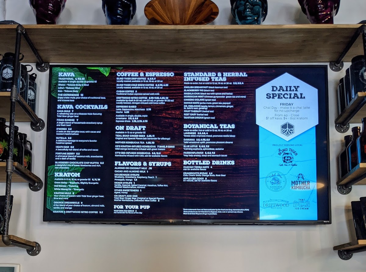 Menu - Grassroots Kava House photo 6